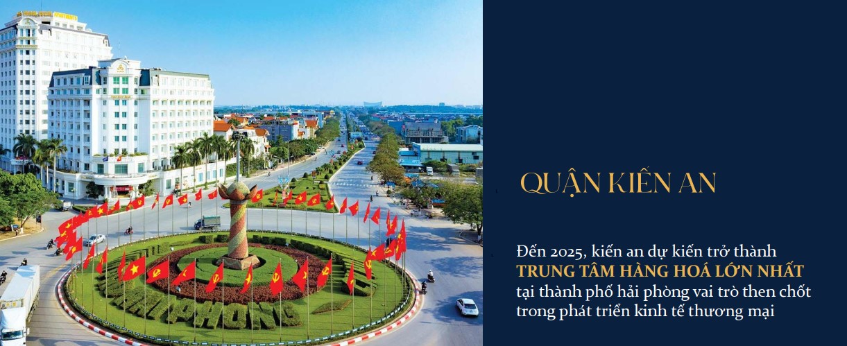 Quận Kiến An được quy hoạch trở thành trung tâm thị trường bán buôn, bán lẻ trong tương lai