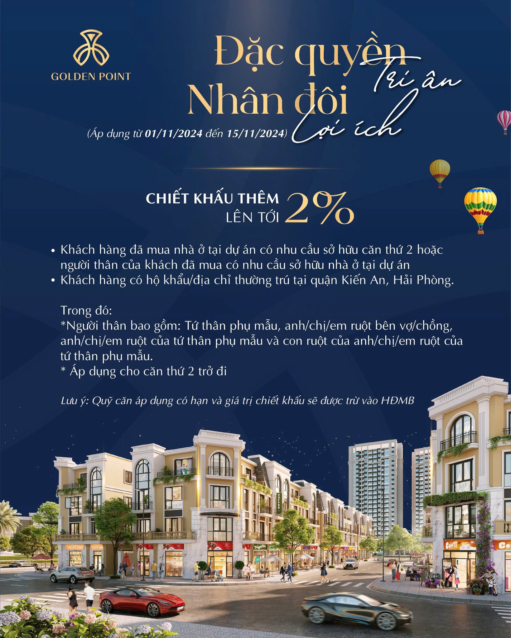 GOLDEN POINT | Đặc quyền tri ân - Nhân đôi lợi ích